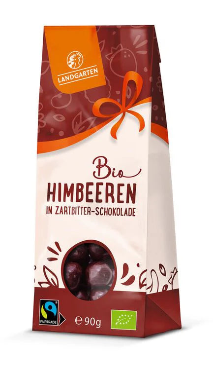 Himbeeren in Zartbitterschokolade