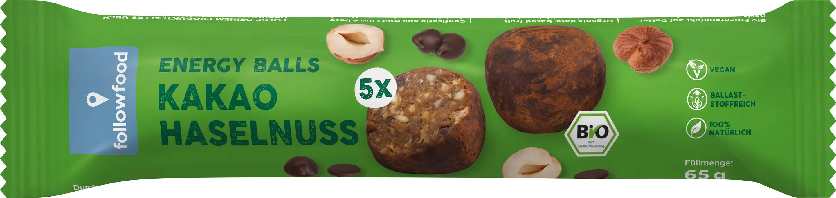 Energy Balls Kakao Haselnuss